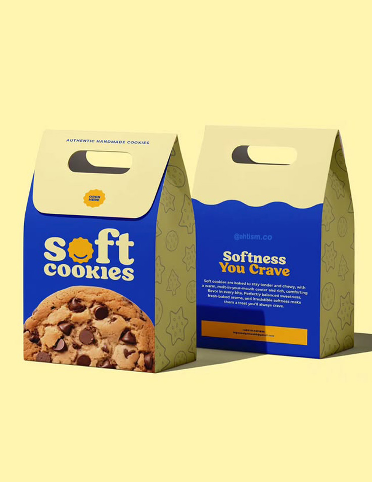 Food-grade plastic containers for biscuits