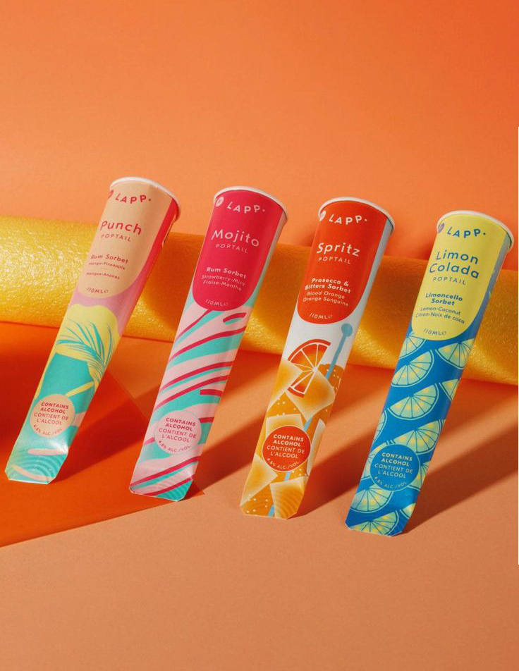 Frozen popsicle branding design