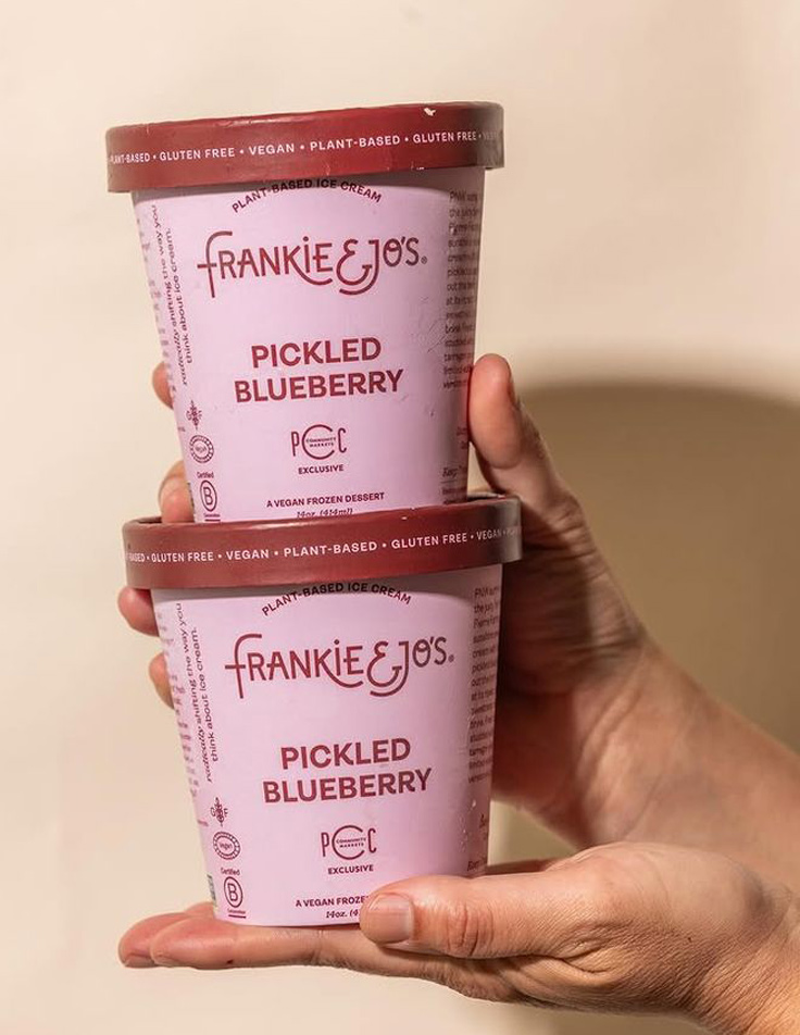 Gourmet ice cream packaging with matte finish
