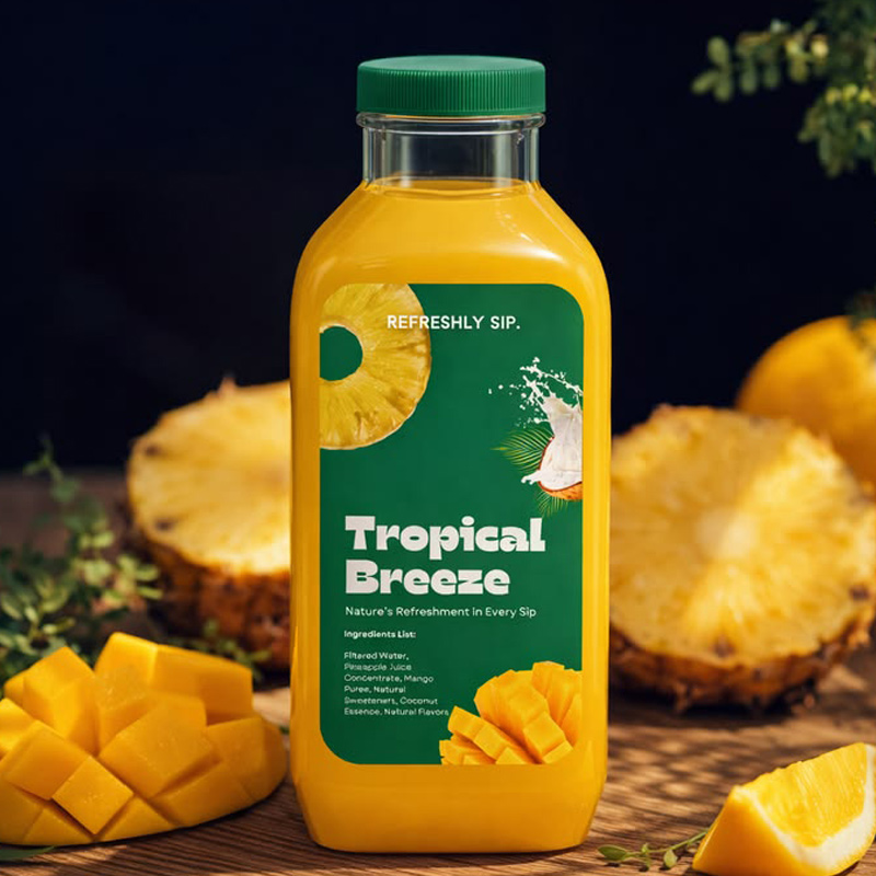 Juice label and packaging design ideas