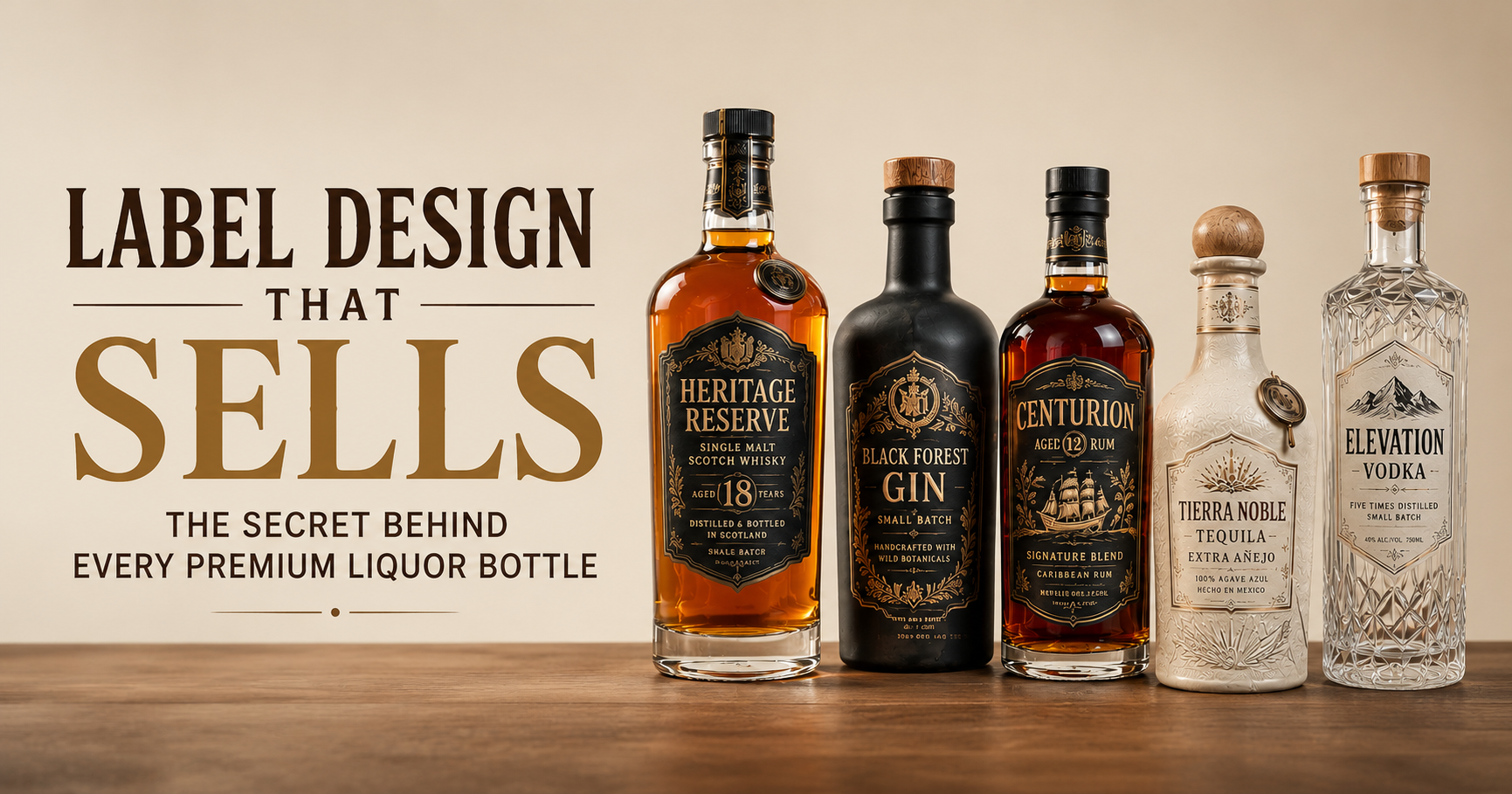 Label Design That Sells: The Secret Behind Premium Liquor Bottle