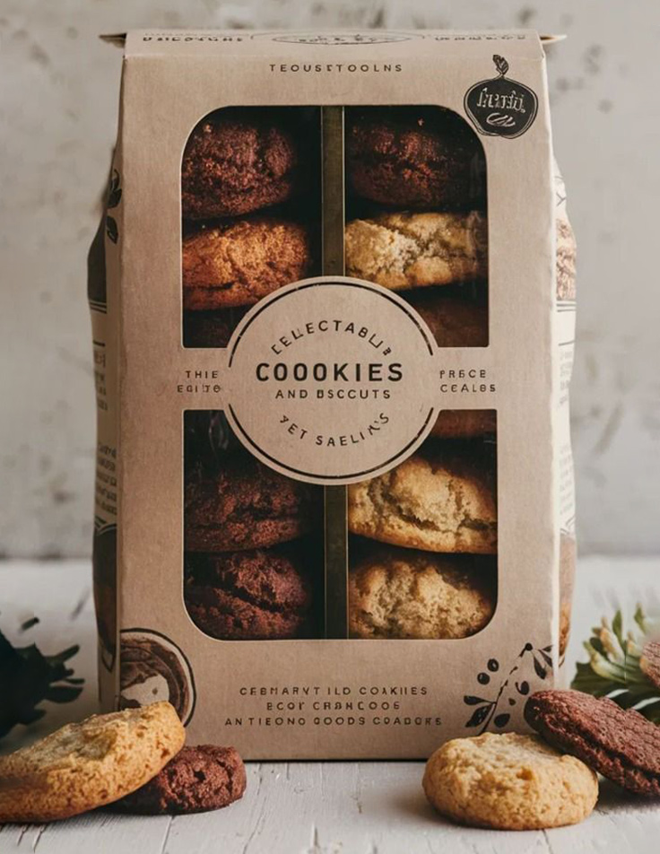 Luxury biscuit tin packaging design