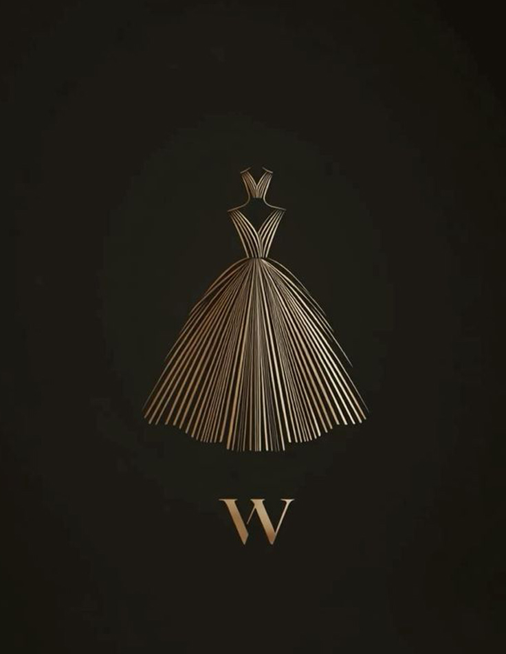 Luxury fashion brand logo with minimal design