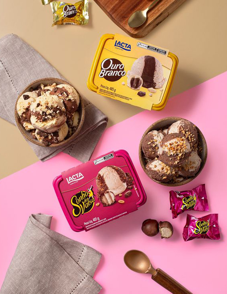 Luxury ice cream branding concept