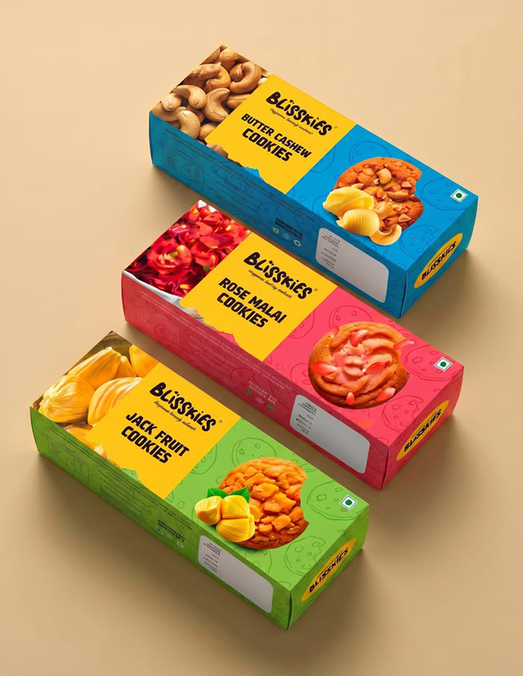Minimalist biscuit packaging design