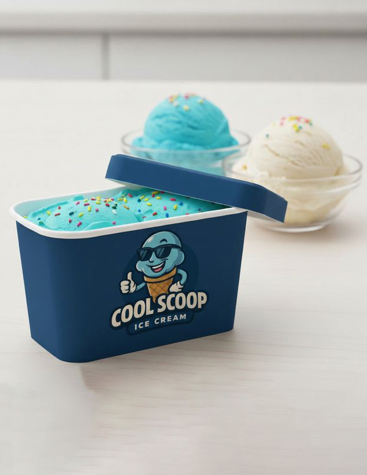 Packaging design process for ice cream brands