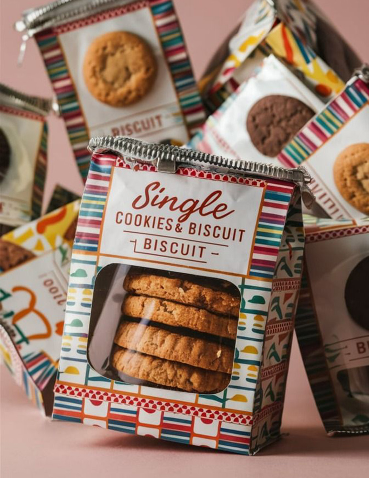 Plastic containers for biscuit packaging