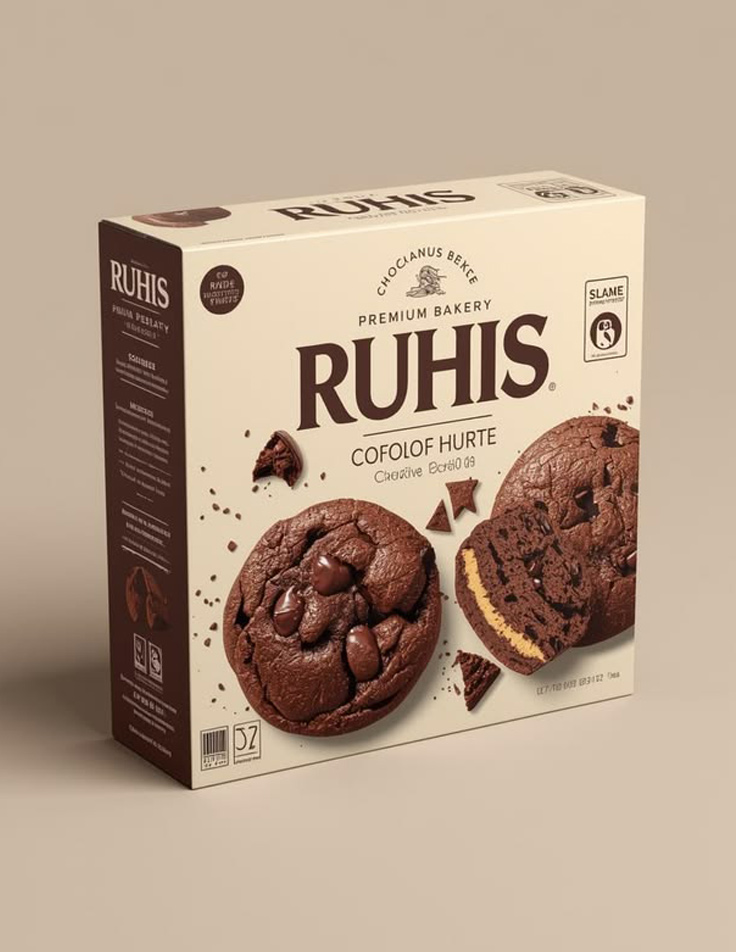 Premium biscuit branding and packaging