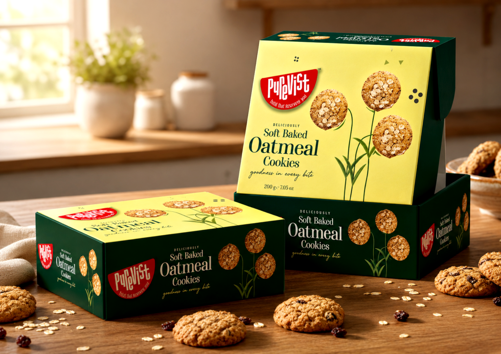 Premium biscuit packaging for bakery products