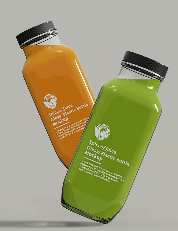 Premium bottle packaging design for food products