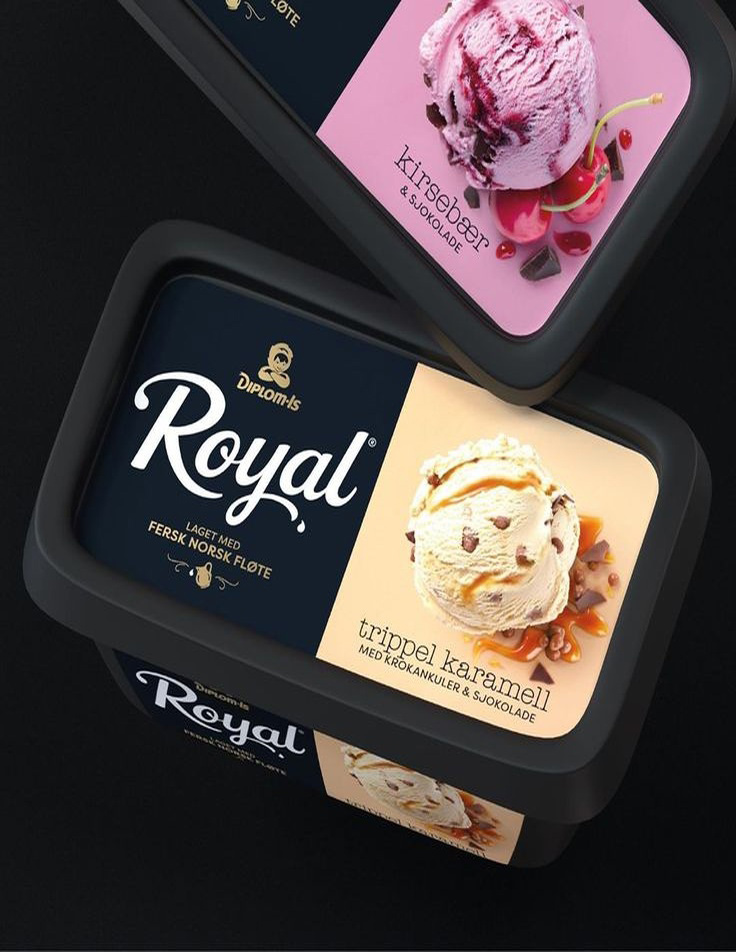 Premium family pack frozen dessert packaging
