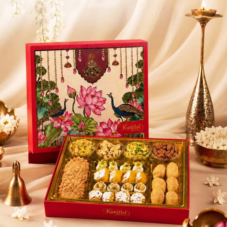 Premium mithai box design for bakery and confectionery brands