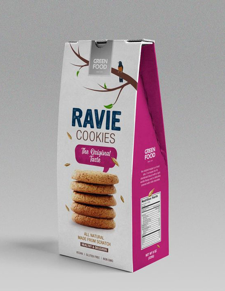 Premium packaging design for cookie brands