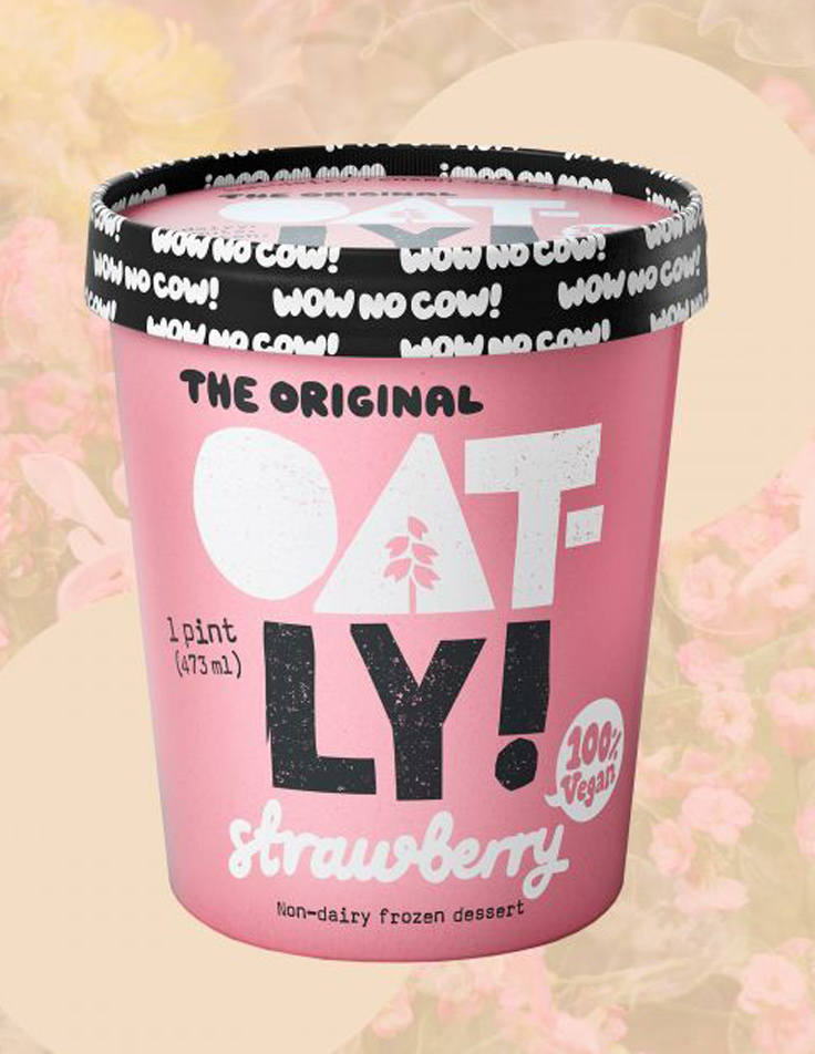 Printed paper ice cream cups with logo