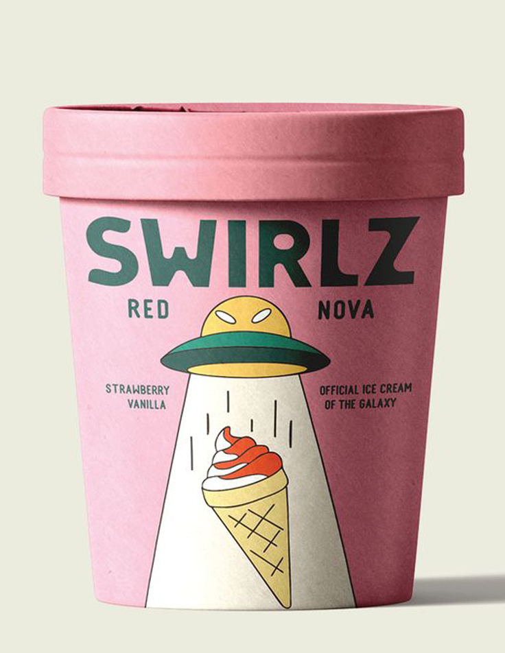 Sustainable packaging for frozen desserts
