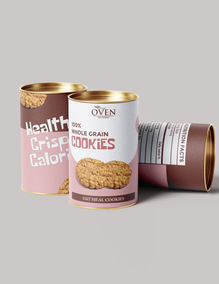 Transparent biscuit container for storage