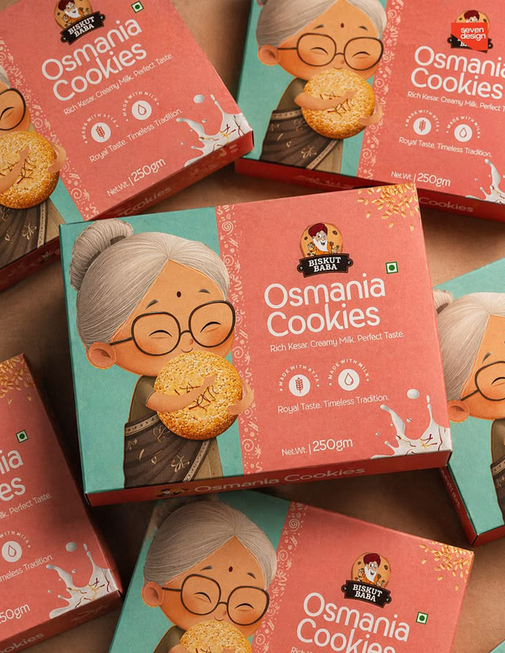 Window cookie box packaging design