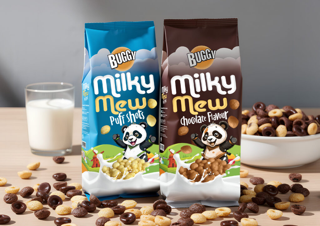 Bakery pouch packaging for cookies and biscuits
