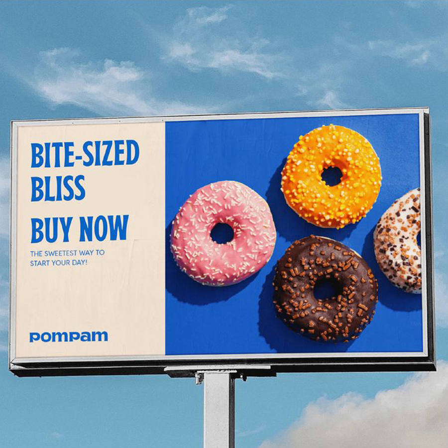 Billboard design for bakery business showcaing brand name and identity