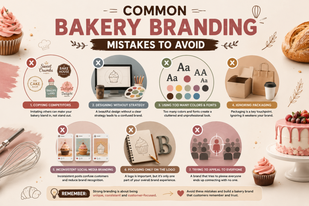 Branding mistakes to avoid for bakery business