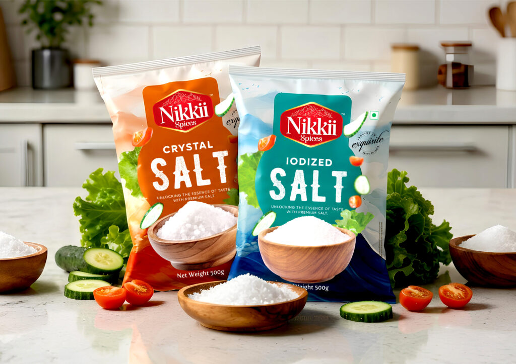 Custom flexible pouch packaging for consumer goods