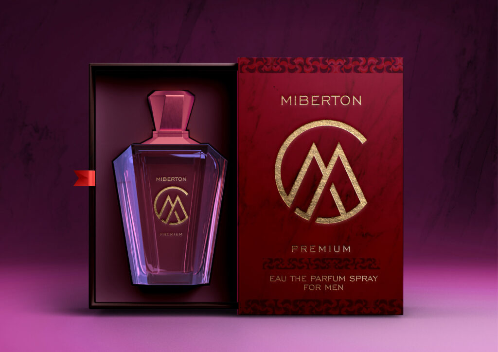 Custom perfume bottle packaging for a premium fragrance brand
