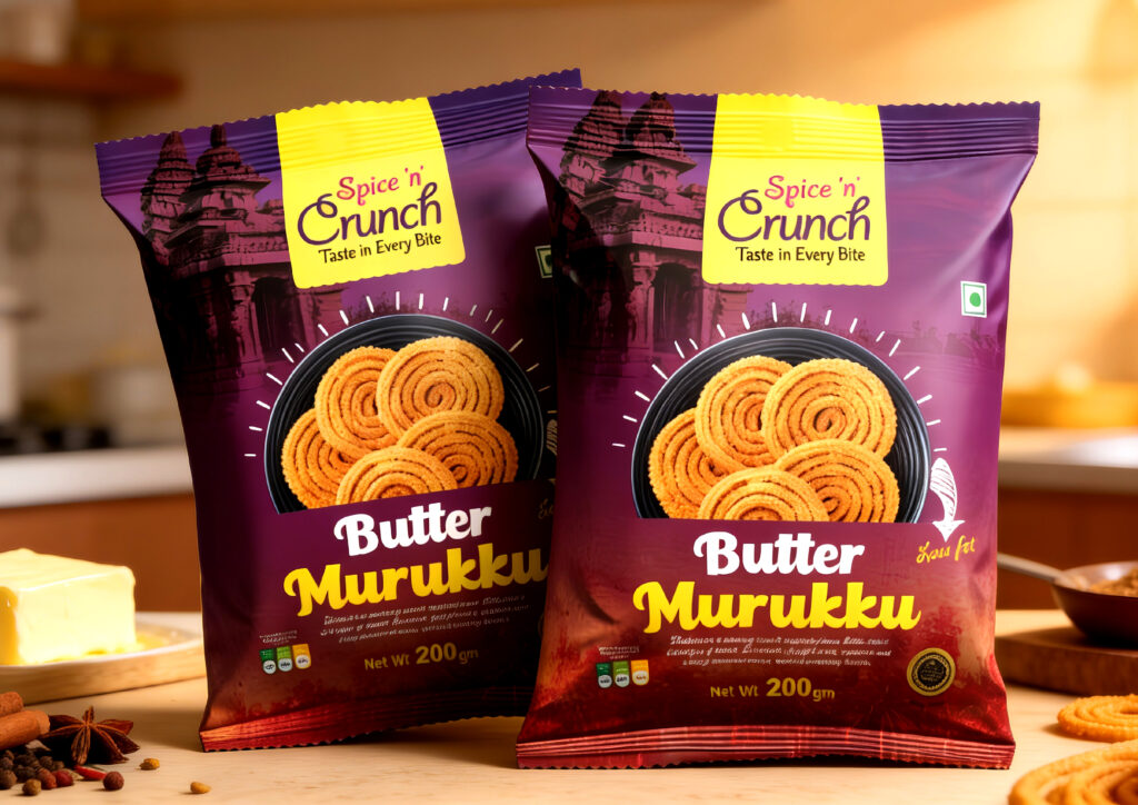 Digital printed pouch packaging with custom artwork