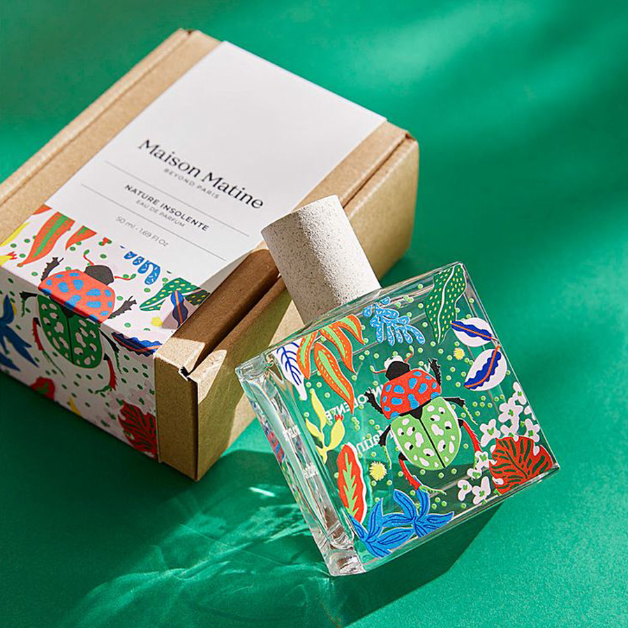 Distinctive perfume bottle design for a luxury fragrance brand