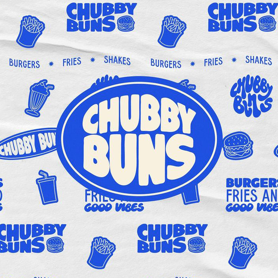 Tray liner featuring brand logo of bakery business