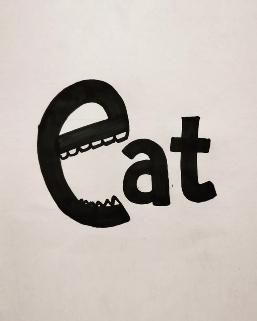 Food business name and logo branding concept