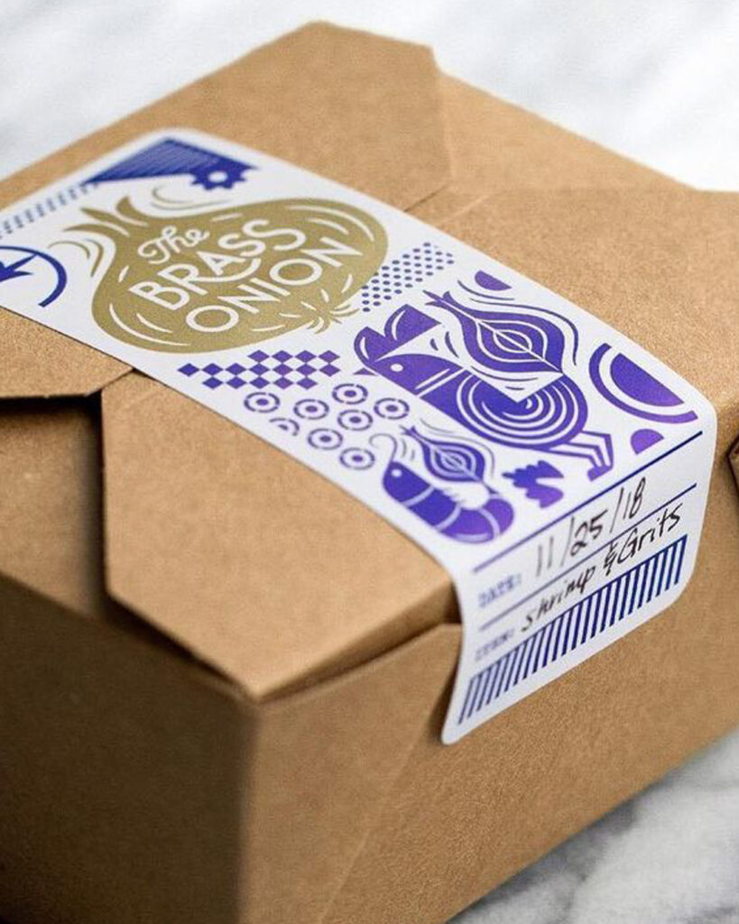Traditional Indian food branding concept