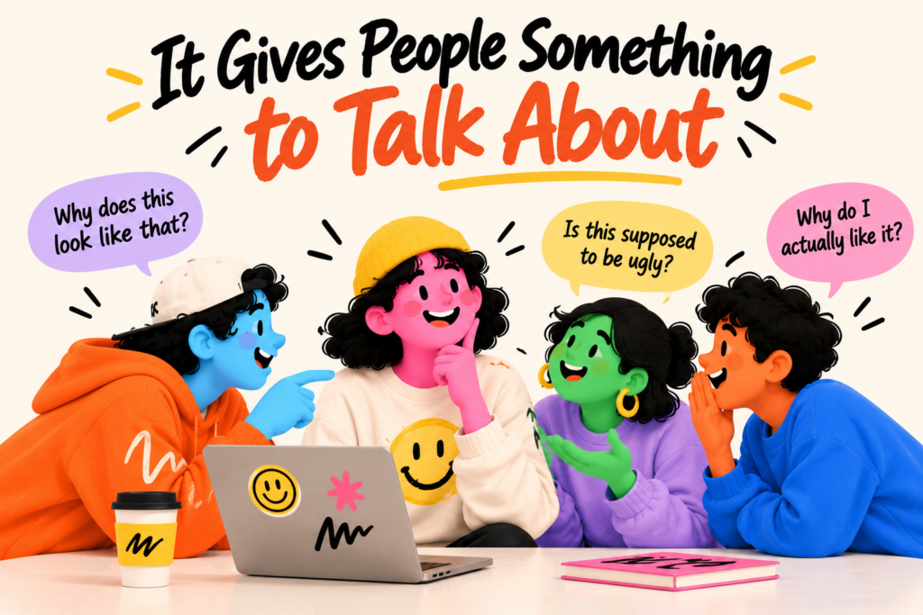 Colorful Cartoon Conversation Poster