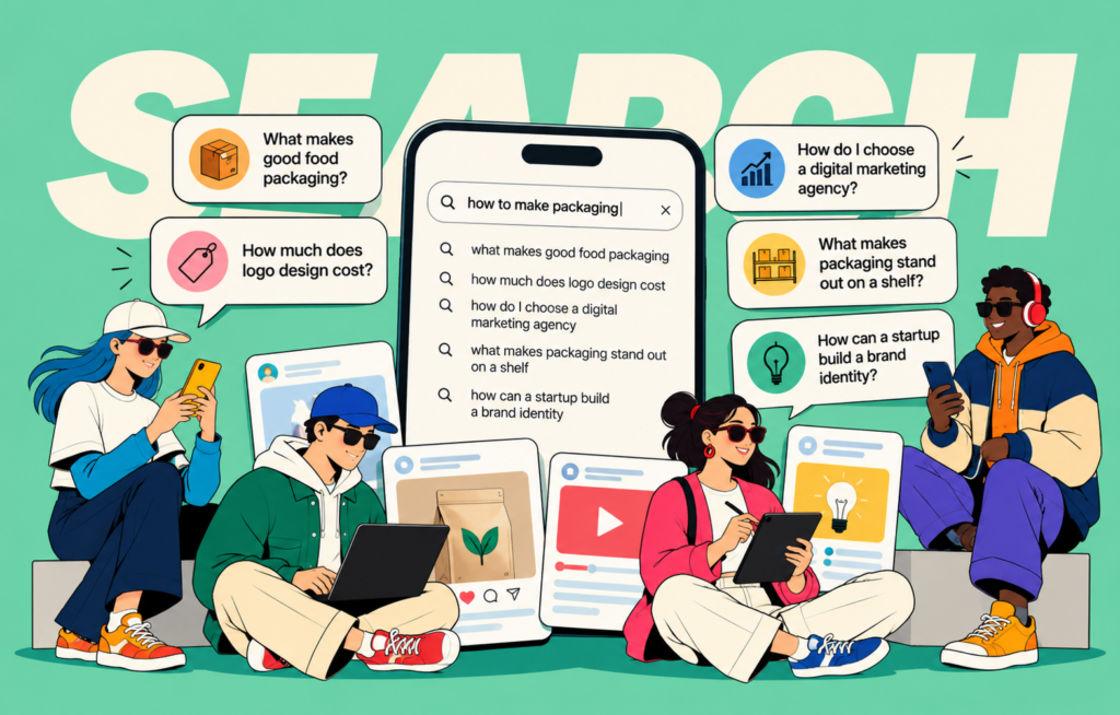 Creative Search Ideas Illustration