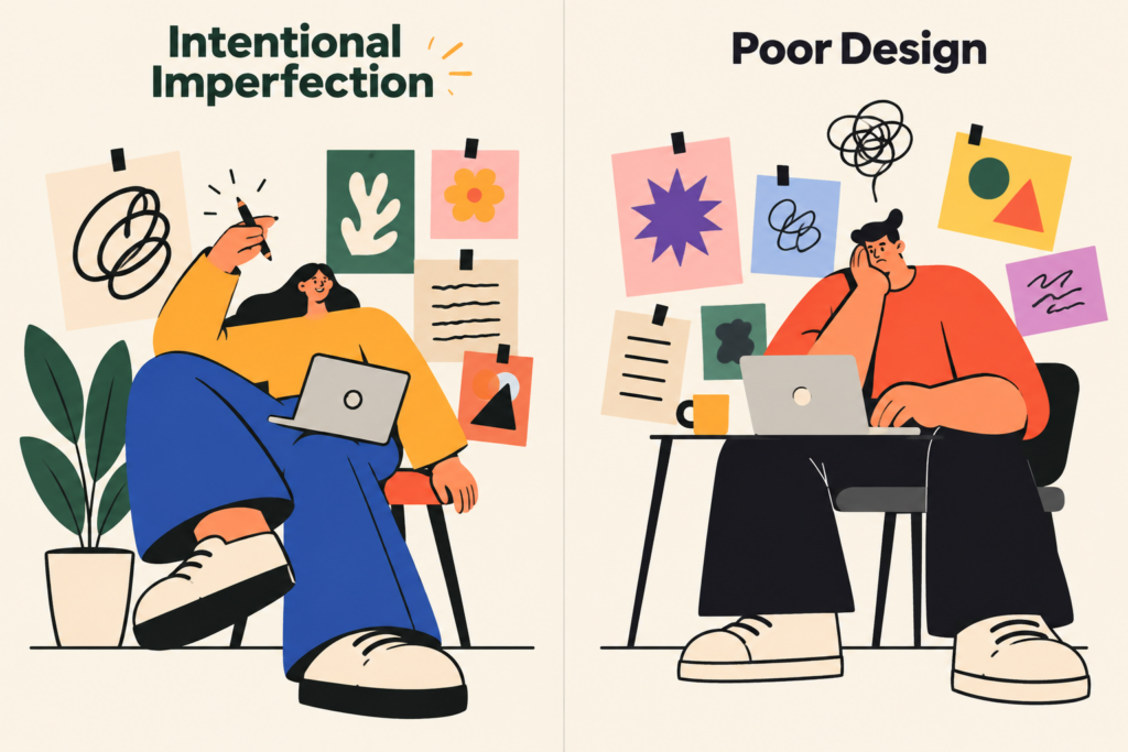 Intentional Imperfection vs. Poor Design