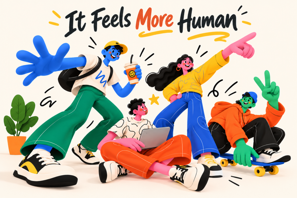 It Feels More Human_ Colorful Youthful Connection