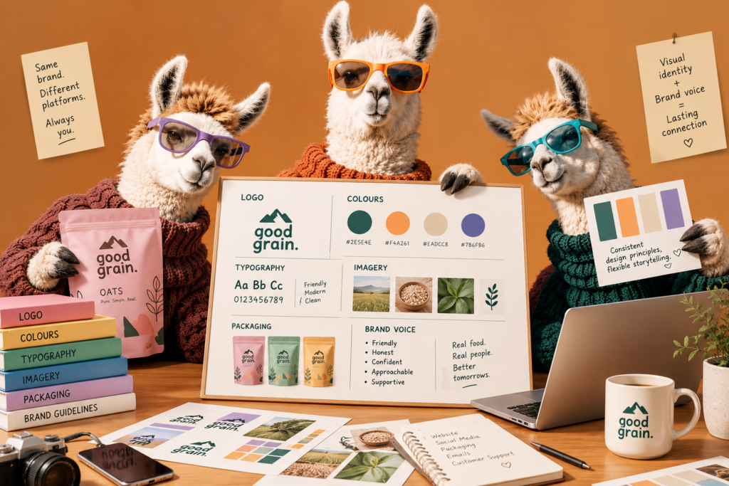 Llama Brand Identity Studio