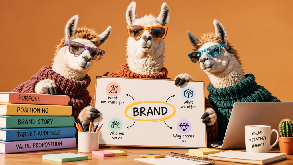 Llama Branding Team Brainstorm