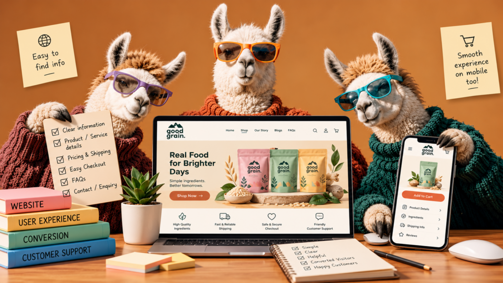Llamas Building a Better Website