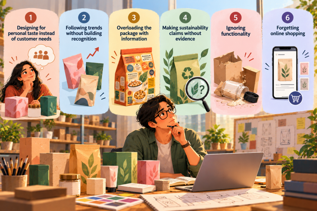 Six Packaging Mistakes Illustrated