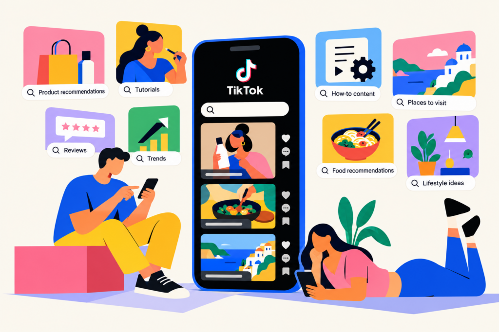 TikTok Search Trends Infographic