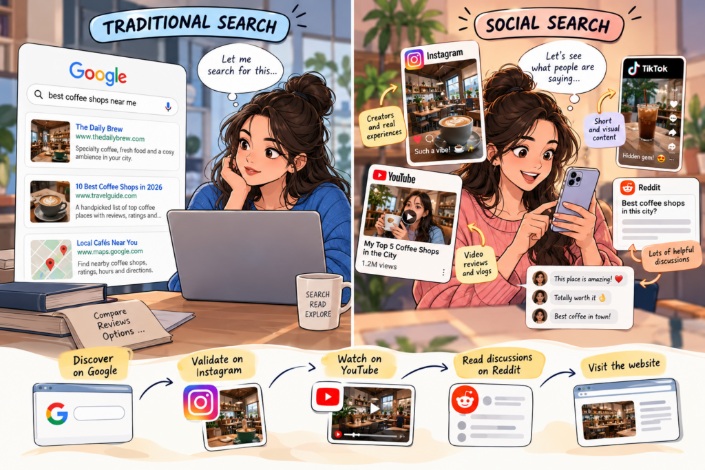 Traditional Search vs. Social Search